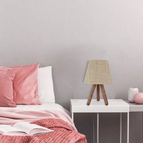 Asztali lámpa AYD 1xE27/60W/230V krém