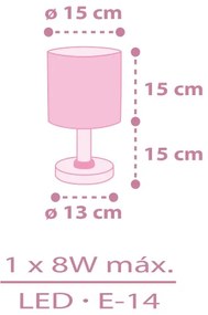 Dalber 42491 - Gyereklámpa FAIRY DREAMS 1xE14/8W/230V
