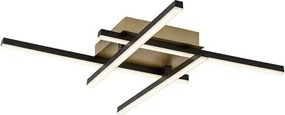 RÁBALUX 71398 DEMIR Modern LED Mennyezeti Lámpa Fekete/ Arany IP20