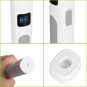 LED elektromos rovarcsapda 2 az 1-ben LCD-vel, 1200 mAh/5V, fehér