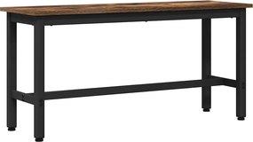vidaXL Étkező pad Füstölt tölgy 100 x 32,5 x 48,5 cm