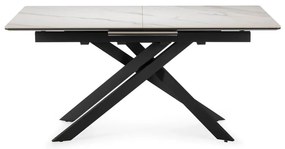 Bővíthető étkezőasztal kerámia asztallappal, hosszabbító asztallappal 89,5x160 cm Belma – Marckeric