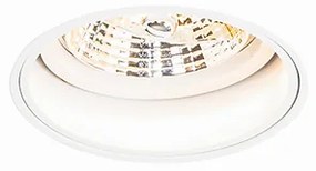 6 darabos modern, fehér, keret nélküli süllyesztett spotlámpa szett - Impact 70