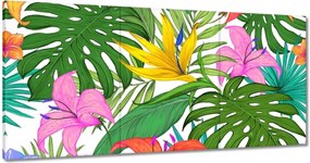 Vászonkép 180x90 Trópusi levelek Leaves