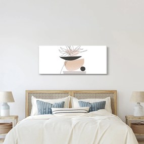 Kép - Vonal művészeti virágok N⁰1 (120x50 cm)