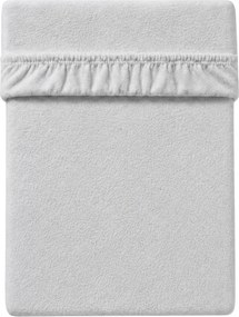 MOLTON fleece gumis lepedő ezüst 90 x 200 cm