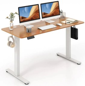 Elektromos, állítható magasságú íróasztal, 140x60 cm