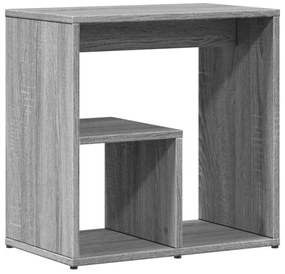 2 db szürke sonoma színű szerelt fa kisasztal 50x30x50 cm