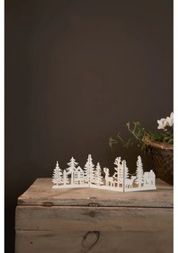 Fehér fénydekoráció karácsonyi mintával Fauna – Star Trading