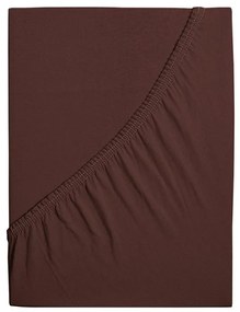Jersey lepedő kiságyba EXCLUSIVE 70x140 cm sötétbarna