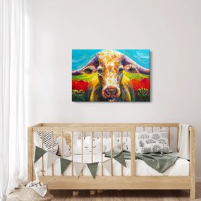Kép - Festett tehén (90x60 cm)