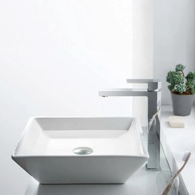 AREZZO design CUBEFIELD magasított mosdócsaptelep, króm