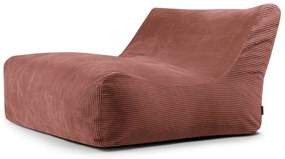 Téglavörös kordbársony babzsákfotel Sofa Lounge – SLOWDOWN