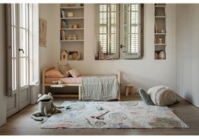 Világoszöld-krémszínű gyerek babzsákfotel Mr. Snail – Lorena Canals