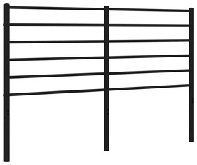 fekete fém fejtámla 135 cm