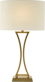 Dar Lighting glamour modern asztali lámpa oporto antik sárgaréz daropo4142