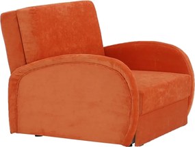 Széthúzható fotel, narancssárga, MILI 1