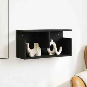 fekete szerelt fa faliszekrény 60 x 20 x 30 cm