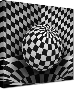 Vászonkép 60x60 Absztrakt fekete-fehér