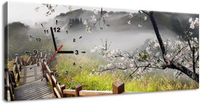 Gario Órás falikép Virágzó meggyfa Méret: 100 x 40 cm