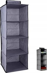 Iklob 4 szintes akasztós rendszerező 30×30×80 cm szürke összecsukható szekrény