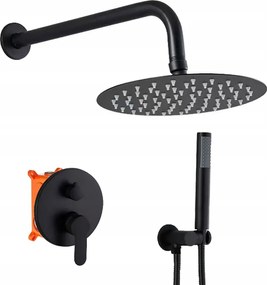 Falsík Alatti Zuhanyszett Fekete, Lungo Esőztetővel