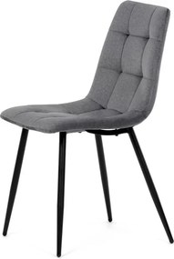 Étkezőszék, szürke, bársony szövet, DCL-X7015 GREY2