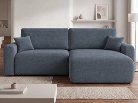 Kinyitható kétoldalas L-alakú ülőgarnitúra NORDEN PAROS 250x140 cm, sötétszürke