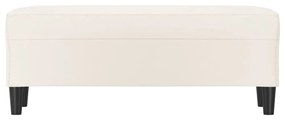 vidaXL krémszínű műbőr pad 100 x 35 x 41 cm