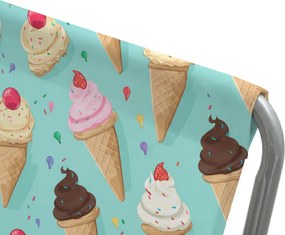 Összecsukható strandnyugágy SAND ICE CREAM, színes