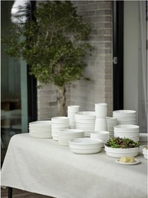 Krémszínű desszertes porcelán tányér ø 20 cm Eau – Zone