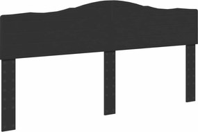 vidaXL Fejtámla Fekete tölgy 180 cm Faanyag