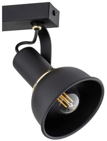 Argon 7037 - Spotlámpa TWIST 2xE14/7W/230V fekete/arany