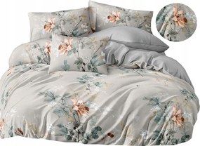 Flanel meleg ágyneműhuzat 140x200+párnahuzat Lengyel, levelek, virágok