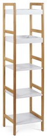 Bambusz állvány, 5 polcos, 128 cm, 5 emelet