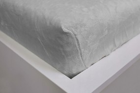 Mikroszálas lepedő 180x200 szürke, gumis