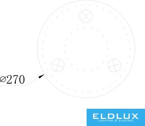 ELDLUX OMX6003-D270 ELDILEN Kristály Mennyezeti Lámpa IP20