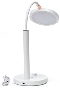 AURA LED asztali lámpa, állítható, 10W, 230V, 3700-4200K, CRI 97, fehér