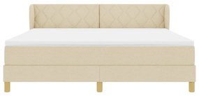 Boxspring Ágy Matraccal - Krém - 180x200 cm - Szövet