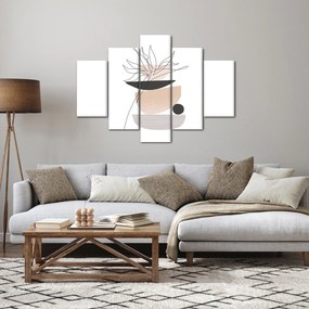 Kép - Vonal művészeti virágok N⁰1 (150x105 cm)