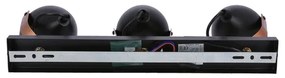 ANICA 3xE14/40W/230V fekete/réz spotlámpa