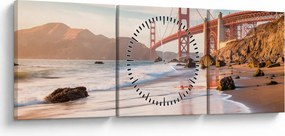 Kép - Golden Gate híd (órával) (90x30 cm)