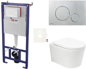 Fali wc szett SAT BREVIS könnyűszerkezetes falakba / falsík előtti SIKOSSBRTOR71K