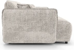 Bézs zsenília kanapé 250 cm Nelia Big – Ropez