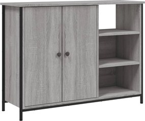 vidaXL szürke sonoma színű szerelt fa tálalószekrény 100 x 33 x 75 cm