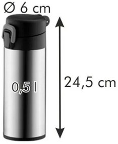Tescoma  CONSTANT sporttermosz zárral, rozsdamente 0,5 l