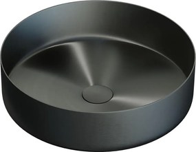 LJORDAL pultba helyezhető mosdó Ø 40 cm acél/fekete