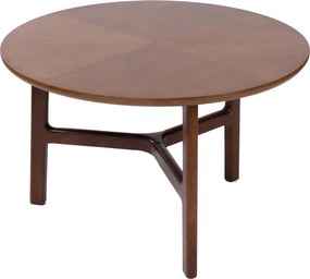 MAZZONI EXPORT BELLUNO Natúr Dió (Sötétbarna) - FA DOHÁNYZÓASZTAL Ø65 cm KEREK MODERN CLASSIC