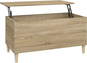 vidaXL sonoma tölgy színű szerelt fa dohányzóasztal 90x44,5x45 cm