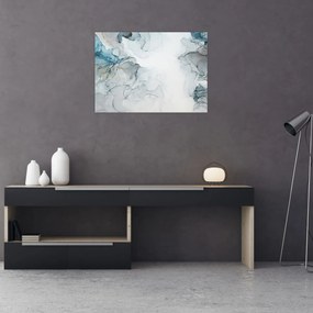 Üveg kép - Kék márvány (70x50 cm)
